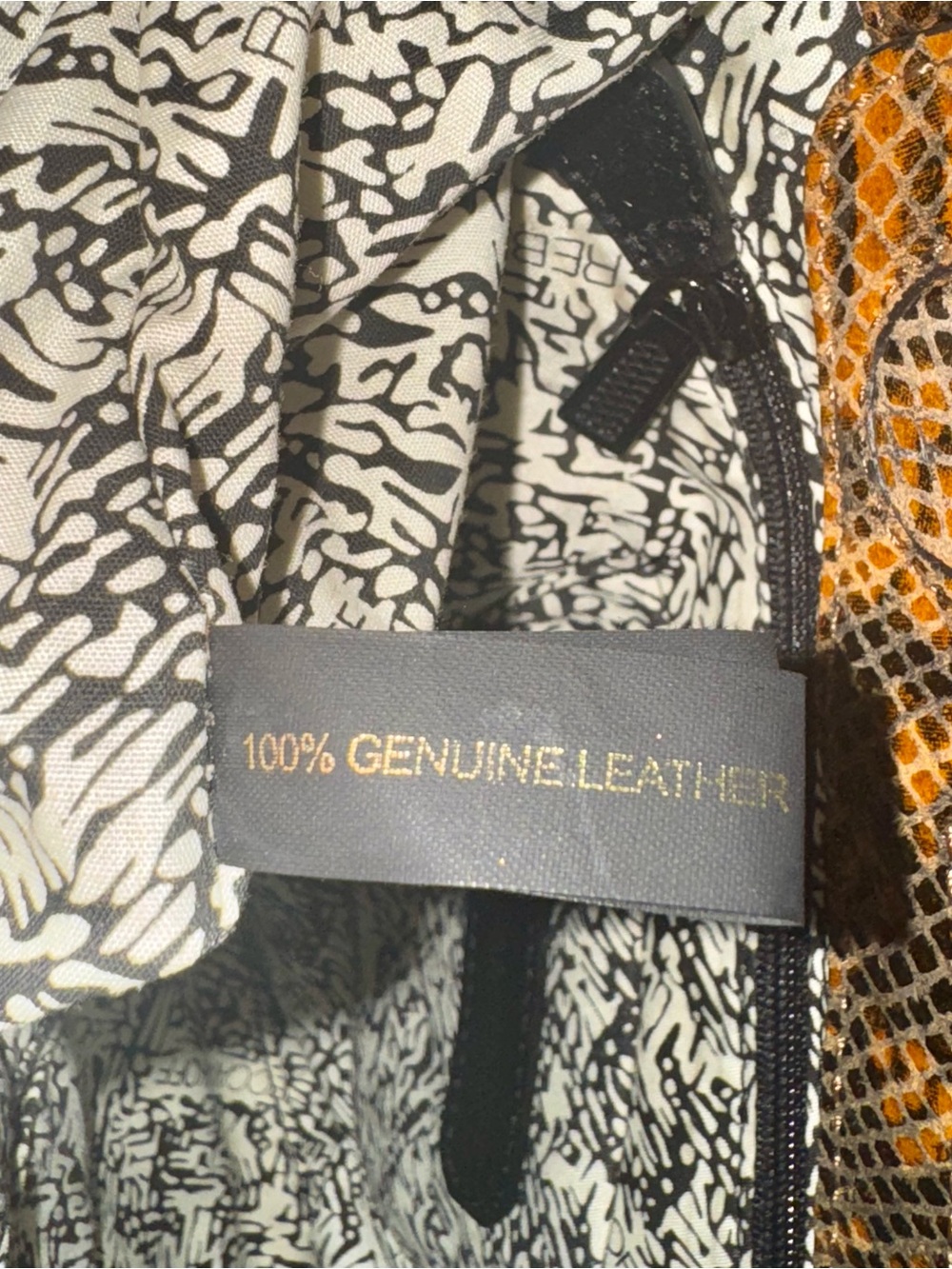 Rebecca Minkoff Brown Snake-Print Clutch - Picture 9 of 10